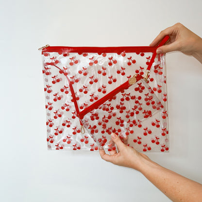 Cherry Print Project Bag