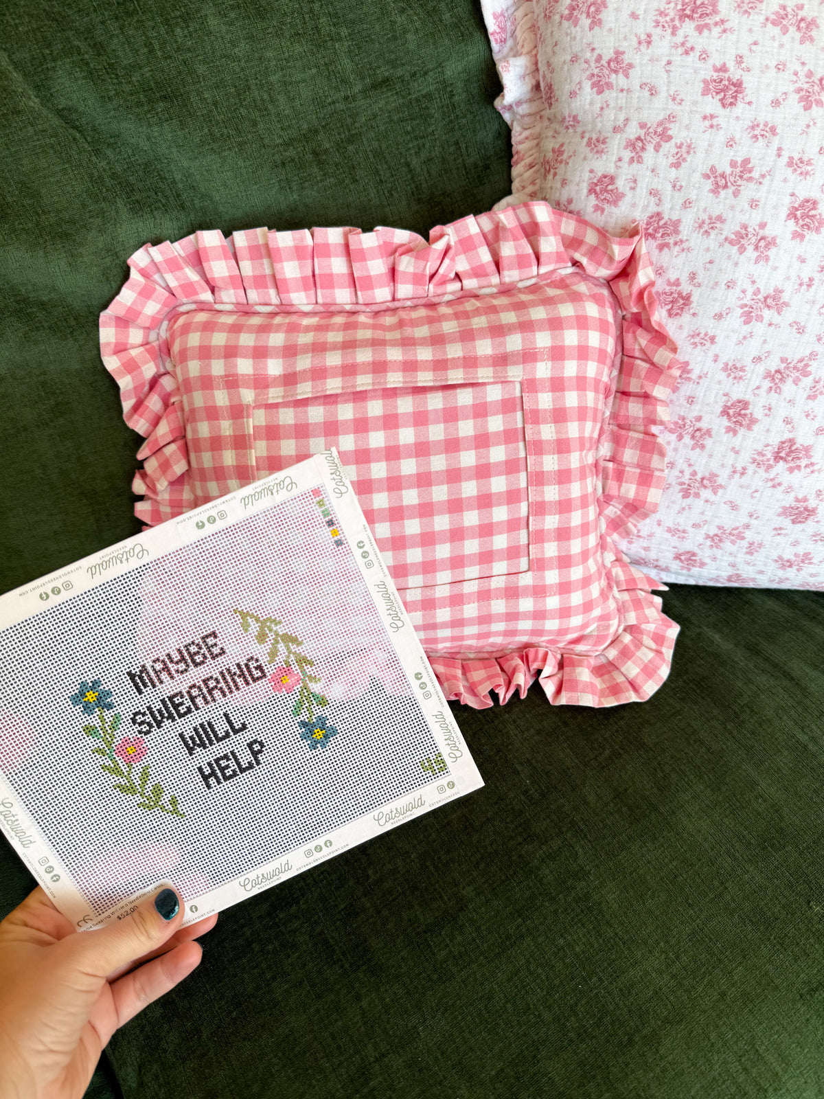 What’s The Stitch 5"x7" Self Finishing Pillow