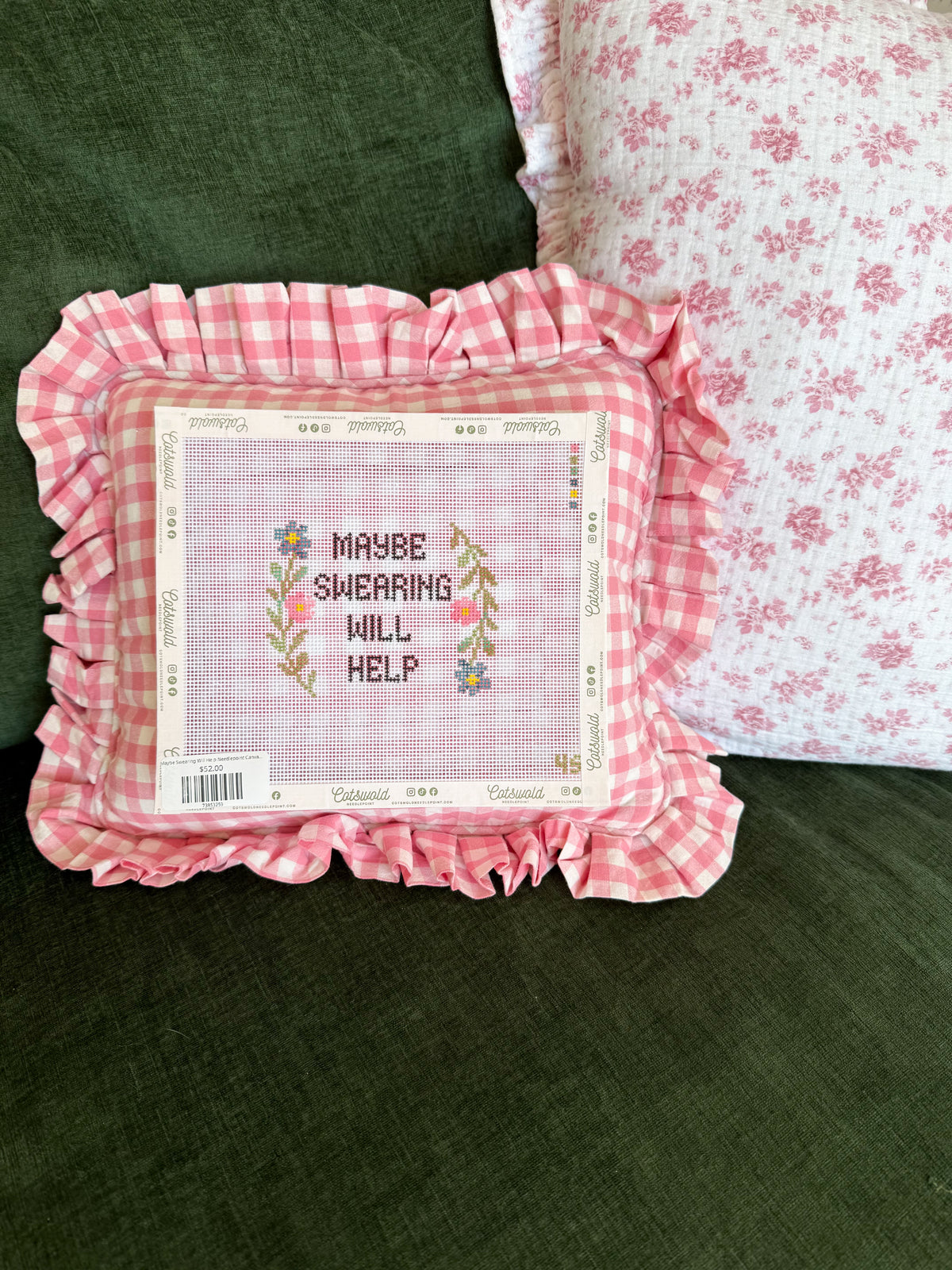 What’s The Stitch 5"x7" Self Finishing Pillow