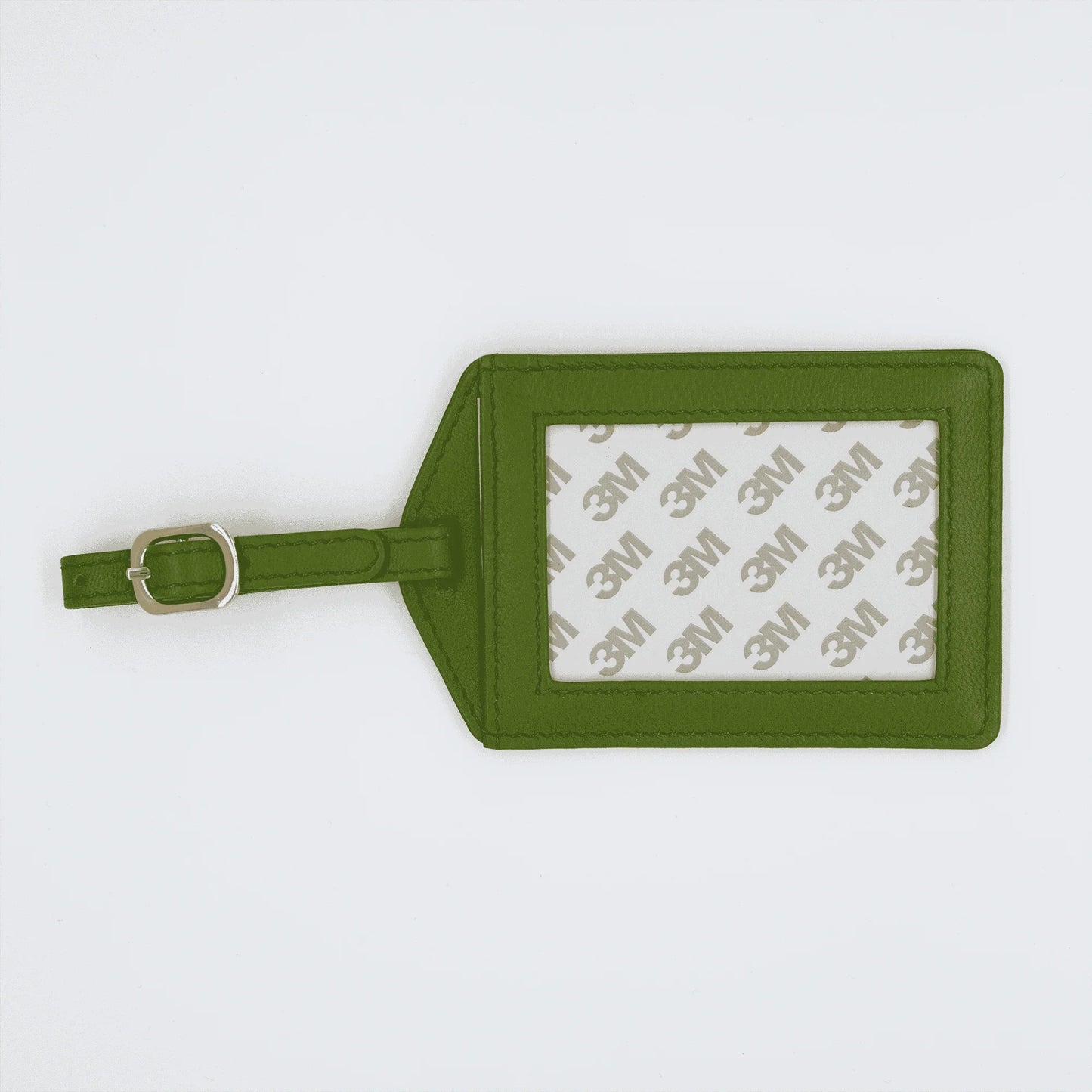 Olive Green Self Finishing Luggage Tag