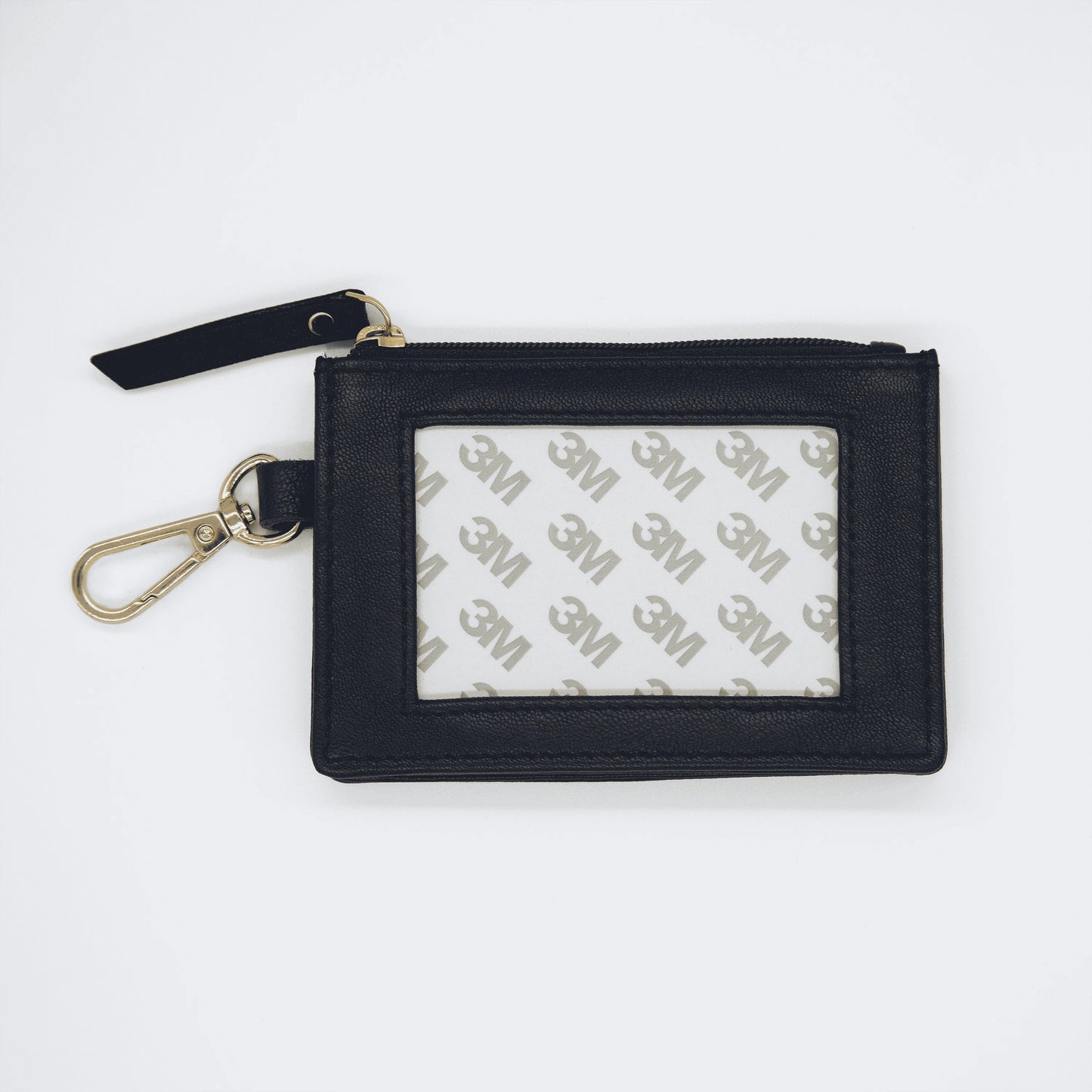 Navy Leather Zip Coin Holder Self Finishing