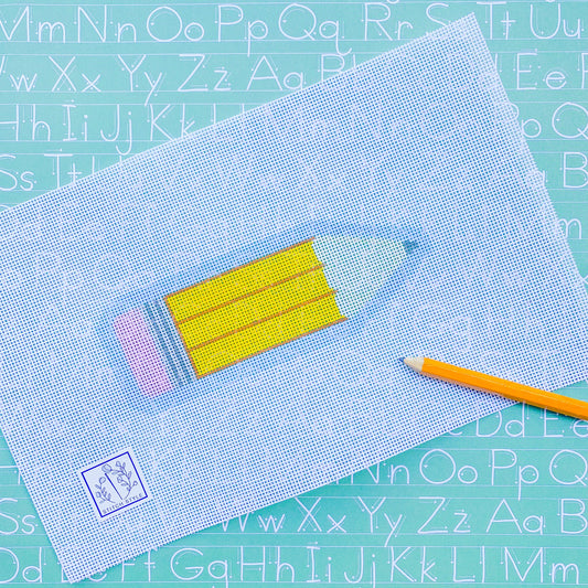 School Pencil needlepoint canvas