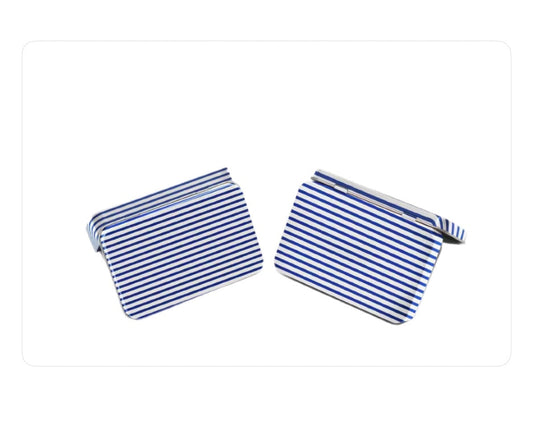 Trinket Tin, White Stripe