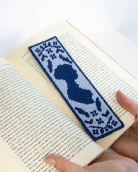 Jane Austen Bookmark Needlepoint Beginner Kit, Unwind Studio Needlepoint Kit