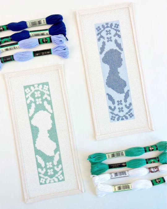 Jane Austen Bookmark Needlepoint Beginner Kit, Unwind Studio Needlepoint Kit
