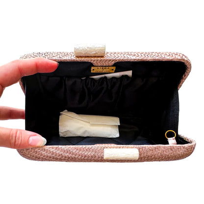 Likha x Penny Linn Fancy Clutch White Self Finishing