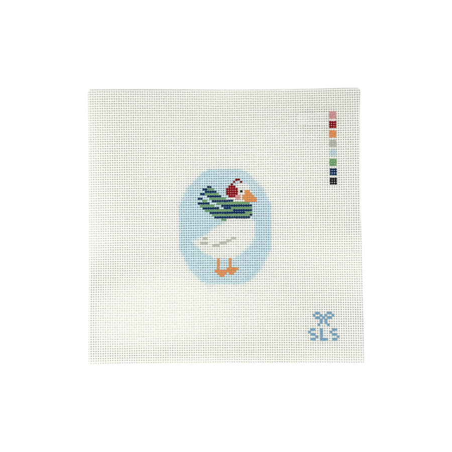 Chilly Goose needlepoint canvas