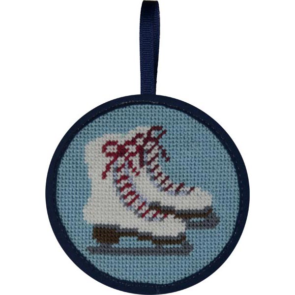 Ice Skates Stitch-Ups Christmas ornament needlepoint kit