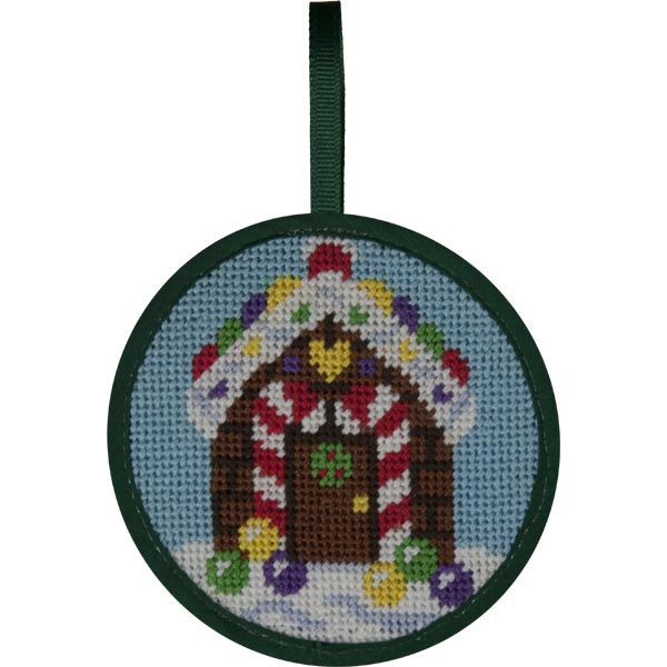 Gingerbread House Stitch-Ups Christmas ornament needlepoint kit