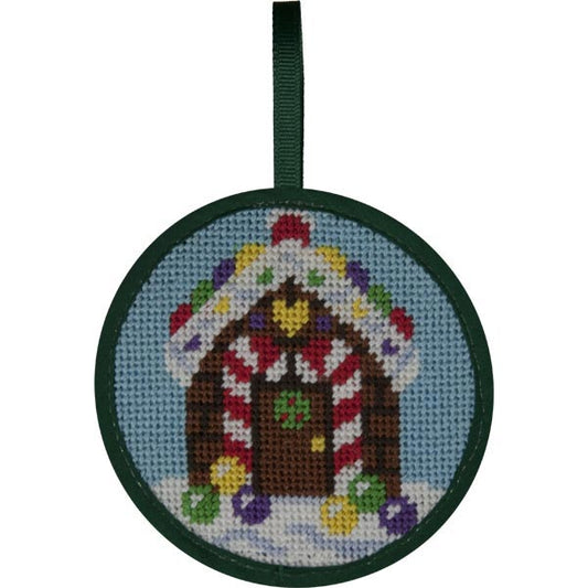 Gingerbread House Stitch-Ups Christmas ornament needlepoint kit