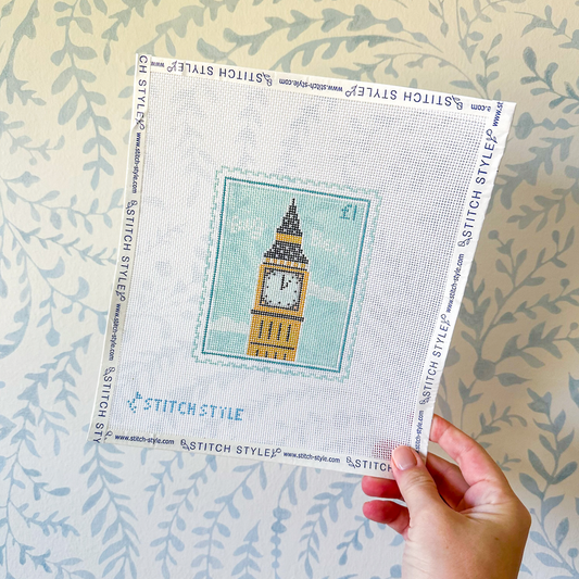 Big Ben Stamp needlepoint canvas