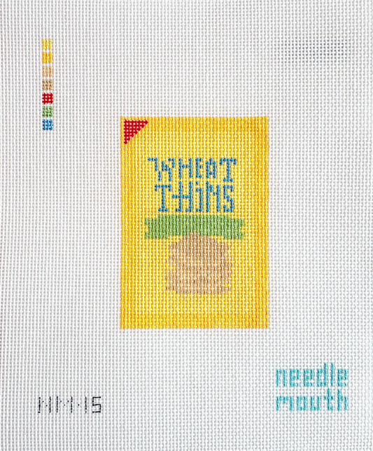 Wheat Thins Box Crackers Needlepoint Canvas, 18 Mesh, 3x4 Design