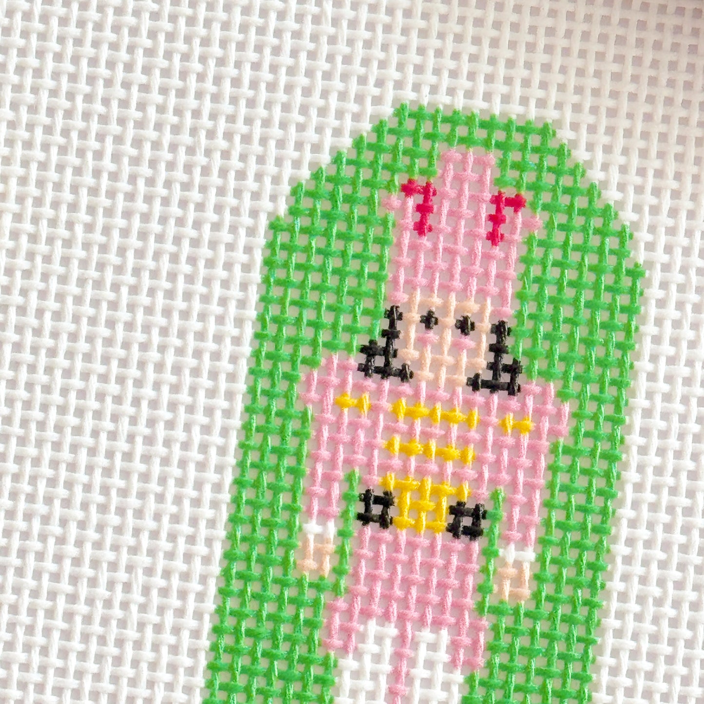 Hand Painted Nutcracker 3” Needepoint Canvas 13 Mesh Christmas Needlepoint Canvas Nutcracker Hand Painted