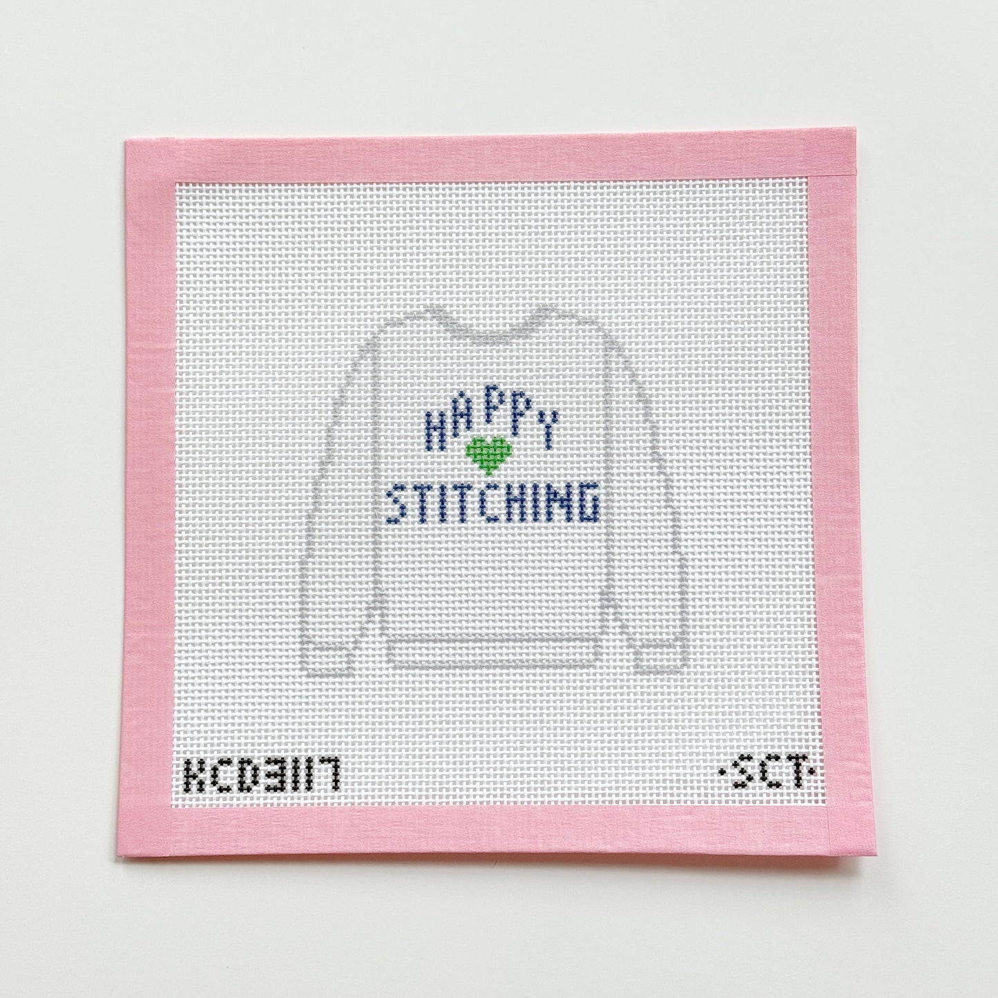 Happy Stitching Sweater Needlepoint Canvas, 13 Mesh Needlepoint Canvas, 4"x4.5" Design