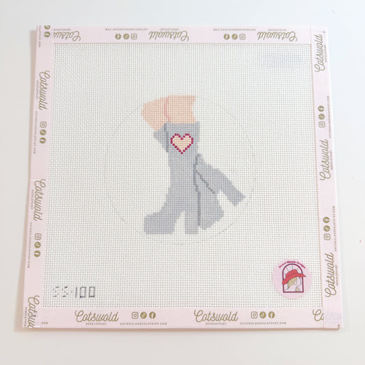 Sabrina Go Go Boots Needlepoint Canvas, Pop Culture, 18 Mesh, 4x4 Design