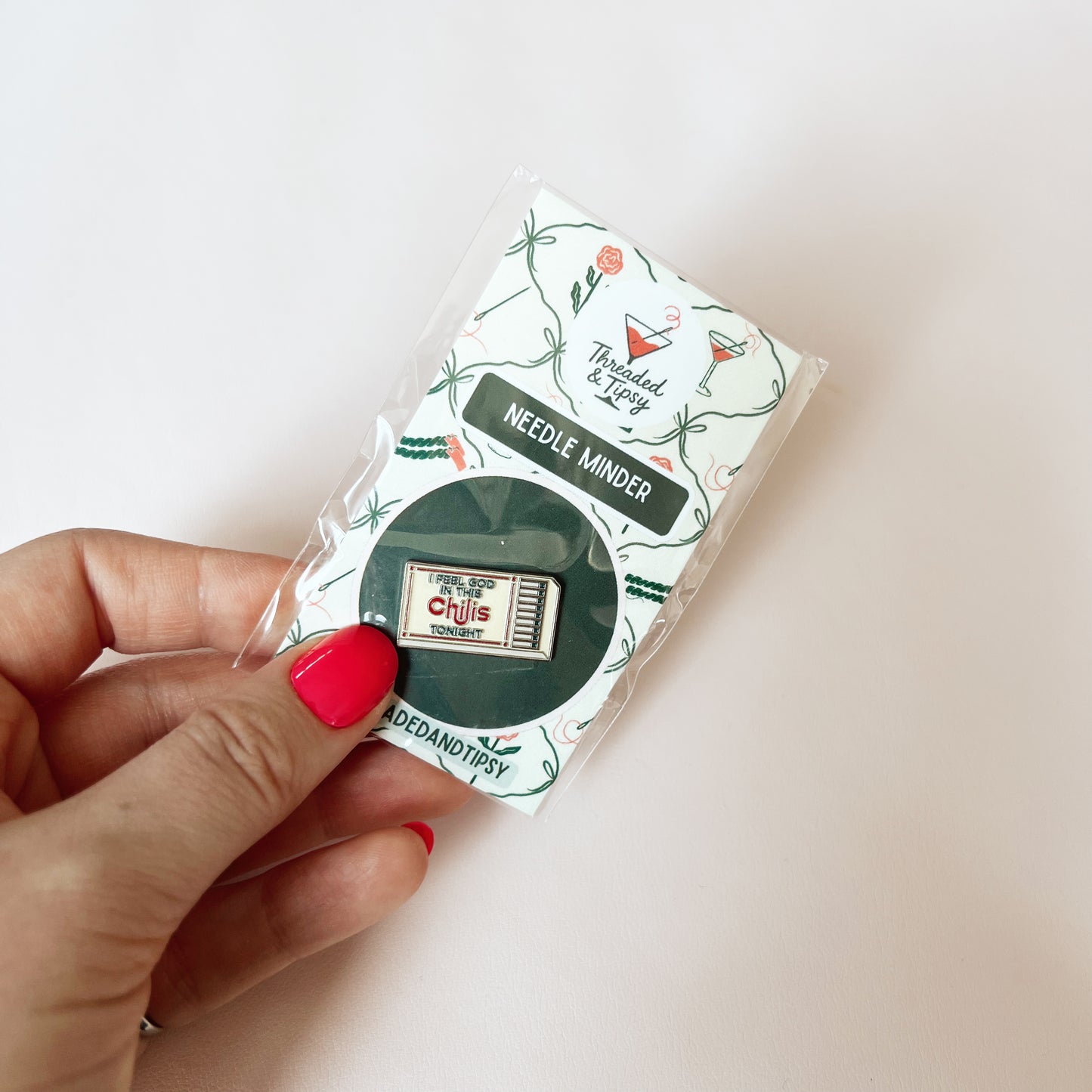 I Feel God In This Chilis Tonight Needle Minder