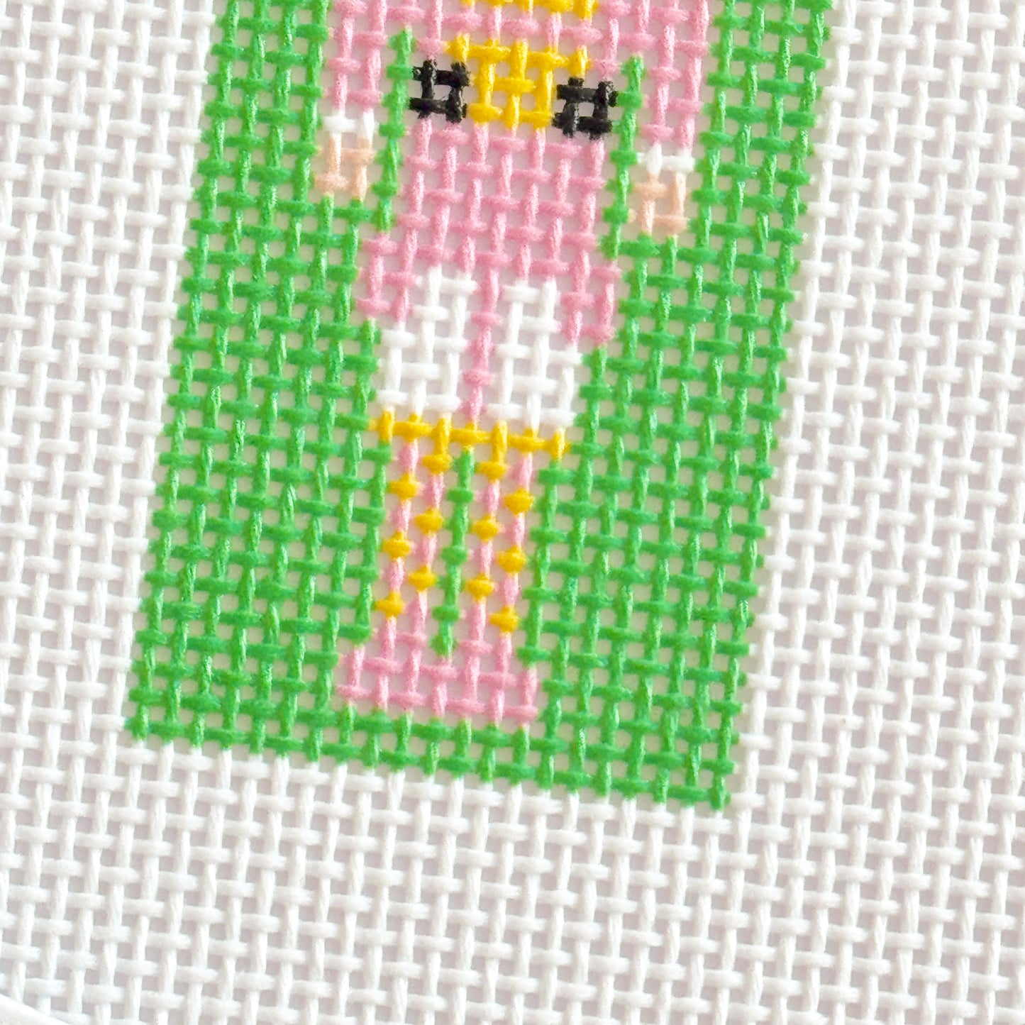 Hand Painted Nutcracker 3” Needepoint Canvas 13 Mesh Christmas Needlepoint Canvas Nutcracker Hand Painted