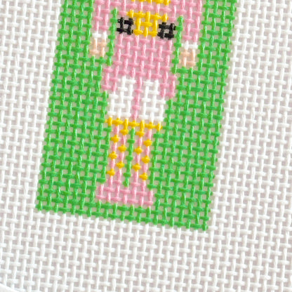 Hand Painted Nutcracker 3” Needepoint Canvas 13 Mesh Christmas Needlepoint Canvas Nutcracker Hand Painted