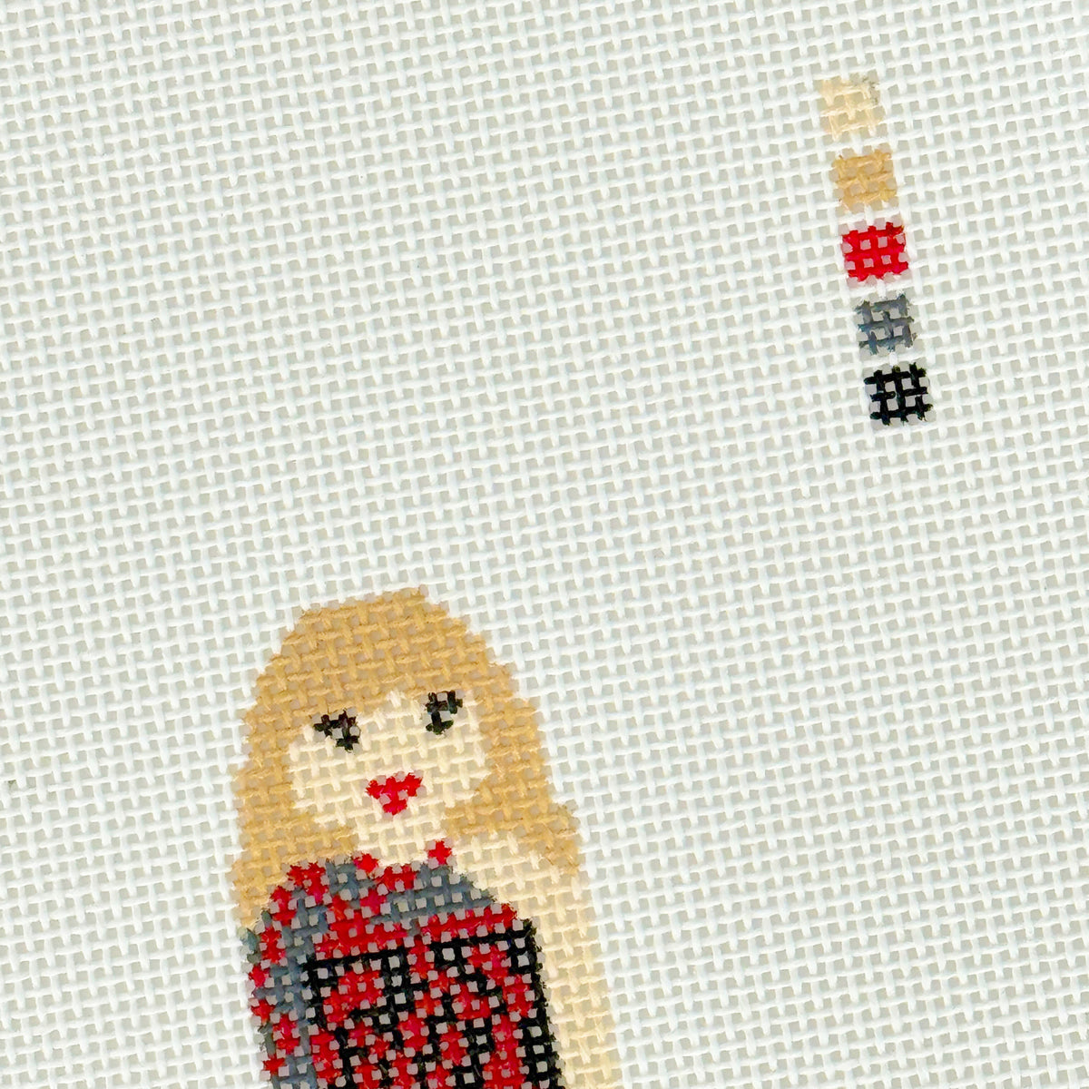 Taylor Tot Outfit Reputation Needlepoint Canvas, 18 Mesh, 1.5x3.5 Design