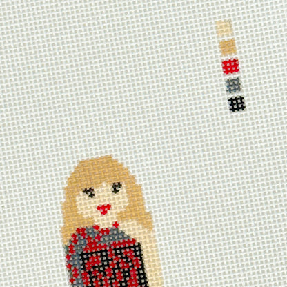 Taylor Tot Outfit Reputation Needlepoint Canvas, 18 Mesh, 1.5x3.5 Design