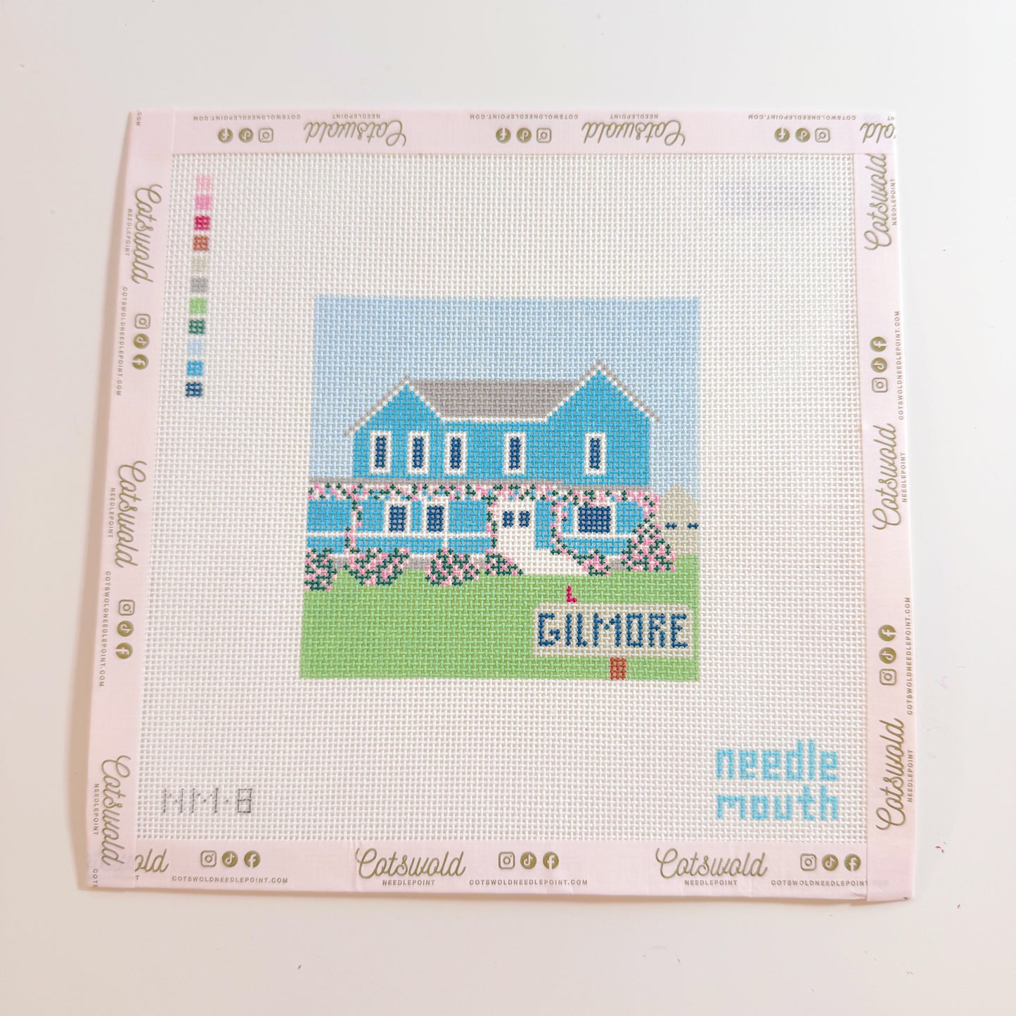 Gilmore Girls House Square Needlepoint Canvas, 18 Mesh, 4x4 Design