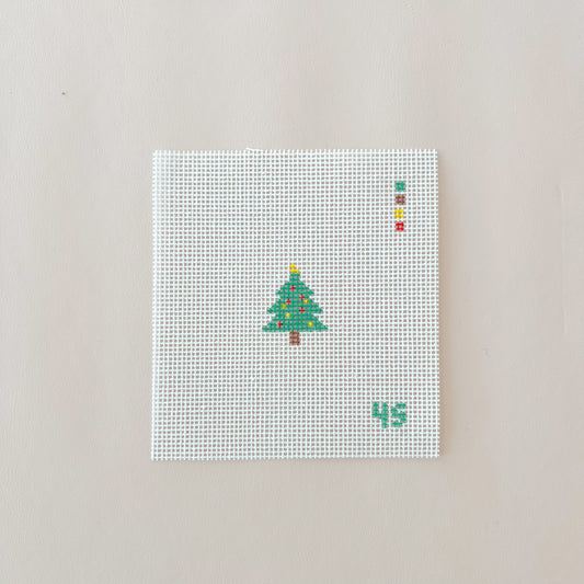 Mini Christmas Tree Needlepoint Canvas, 14 Mesh