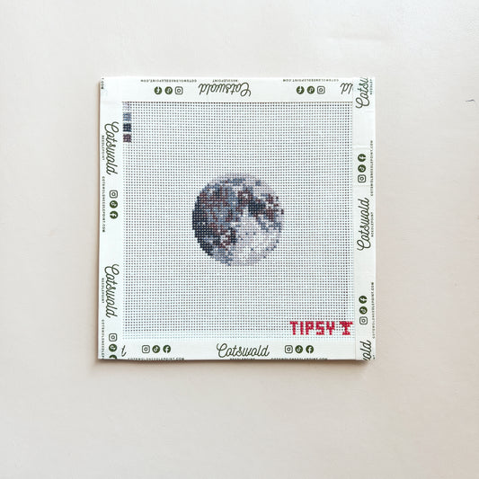 Mini Moon Needlepoint Canvas, 18 Mesh, 2"x2" Design Size