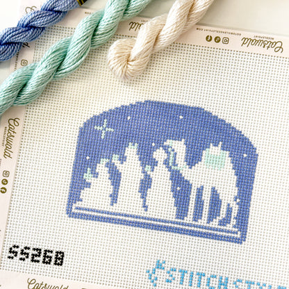Nativity Scene Needlepoint Canvas, Christmas Nativity Needlepoint, Religious Needlepoint Canvas, 13 Mesh, 6x4 Design
