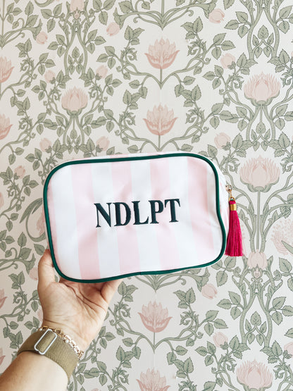 WIP/NDLPT Striped Accessories Pouches
