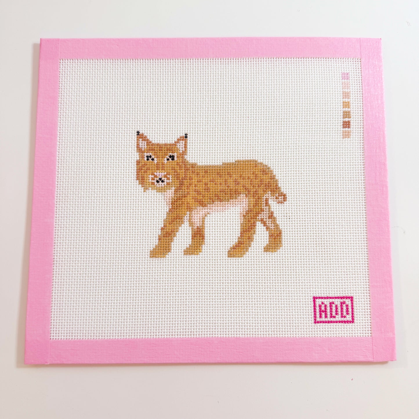 Tiger Animal Needlepoint Canvas, Clemson Needlepoint, 18 Mesh, 4x3 Design