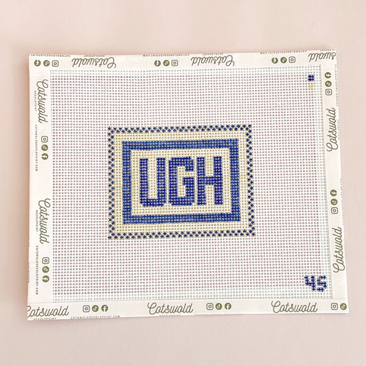 UGH Mood Needlepoint Canvas, 14 Mesh, 3"x2" Design Size