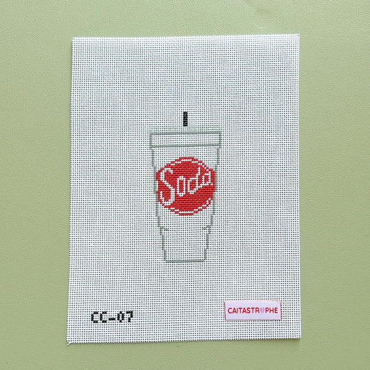 44oz Utah Soda Needlepoint Canvas, 18 Mesh, 2"x4" Design Size