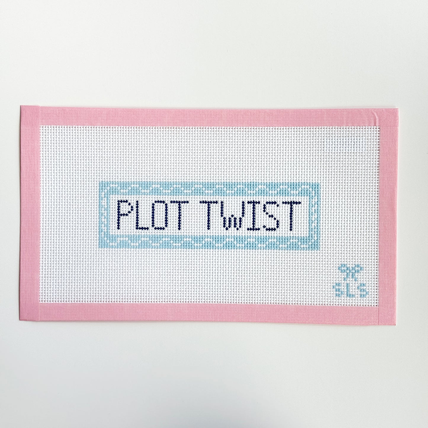 Plot Twist Bookmark Needlepoint Canvas