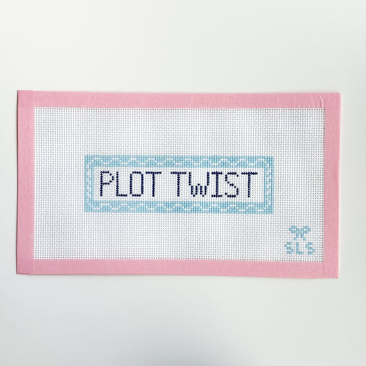 Plot Twist Bookmark Needlepoint Canvas
