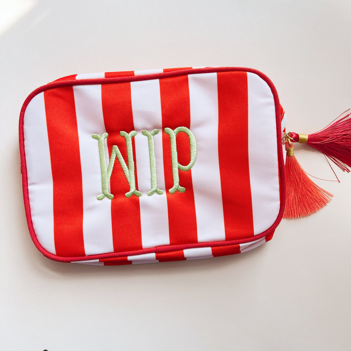 WIP/NDLPT Striped Accessories Pouches