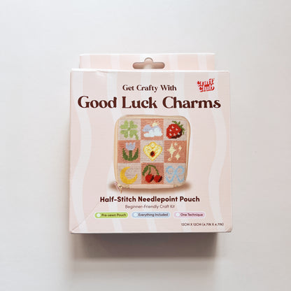 Good Luck Charms Self Finishing Needlepoint Pouch