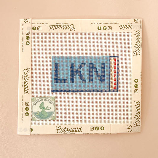 Lake Norman Match Box - Needlepoint Canvas, 18 mesh 2x3 Design size