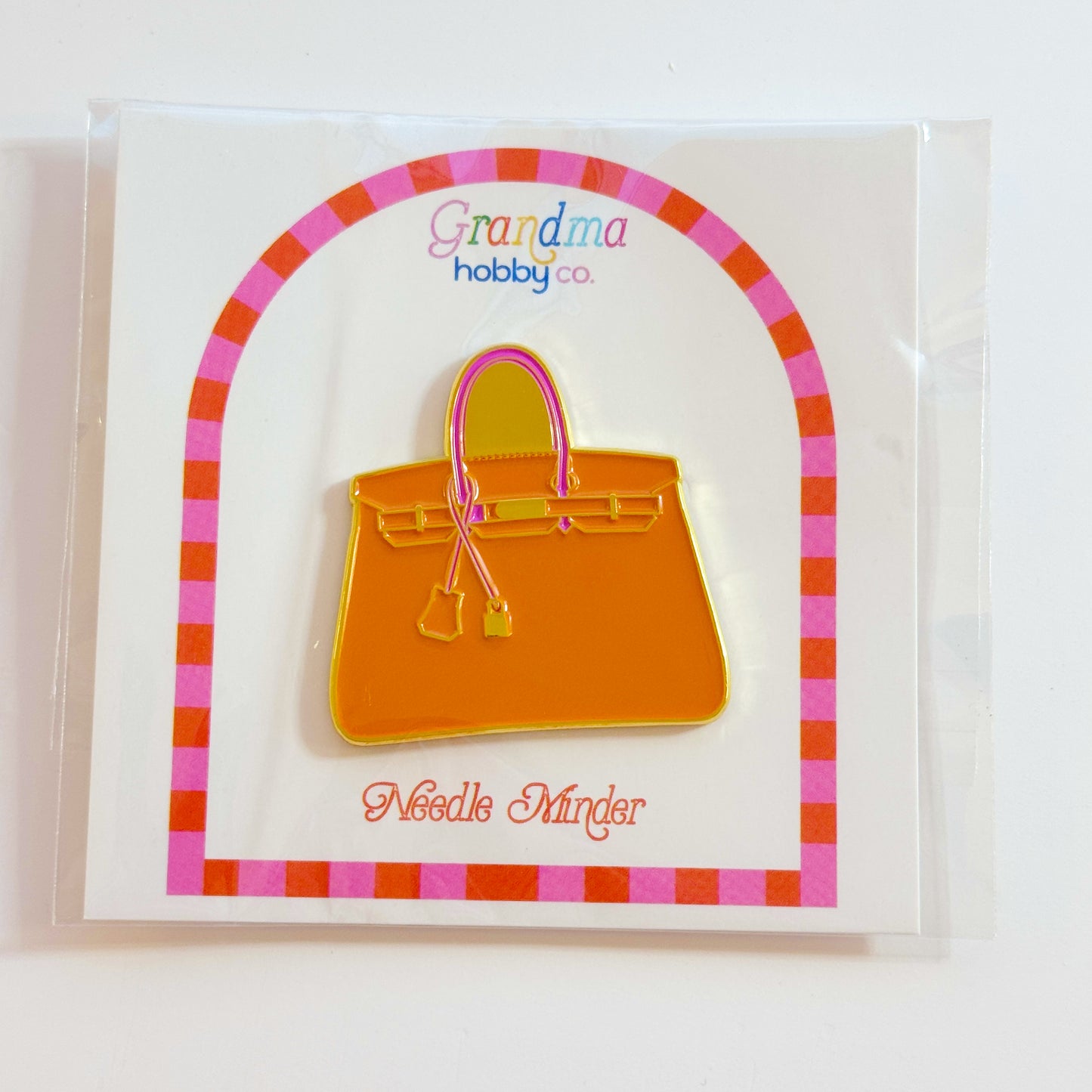 Orange Luxury Purse Needleminder