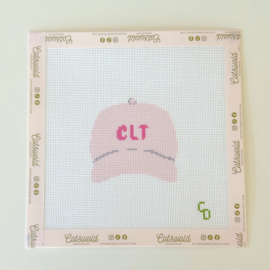 Charlotte (CLT) Ball Cap Needlepoint Canvas