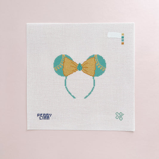 Jasmine Ears Needlepoint Canvas, 18 Mesh, 4" x 4" Design Size