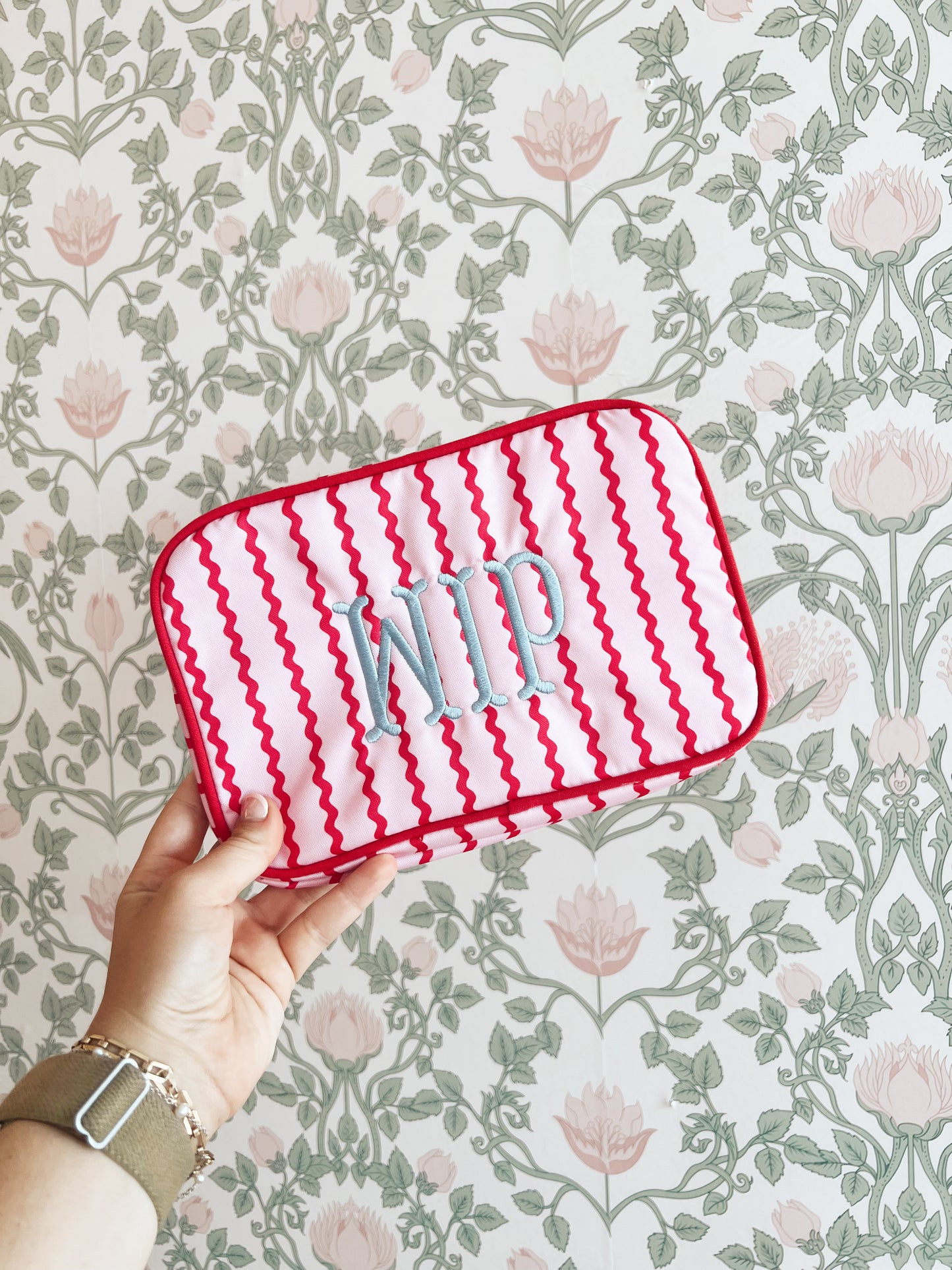 WIP/NDLPT Striped Accessories Pouches