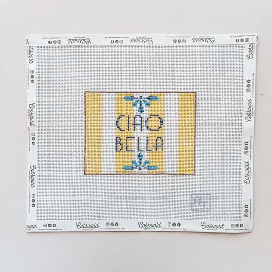 Ciao Bella Sign Needlepoint Canvas, 13 Mesh