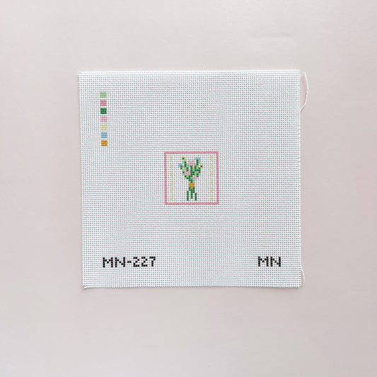 Flower Bouquet Mini Needlepoint Canvas, 18 Mesh, 1.5"x1.5" Design Size
