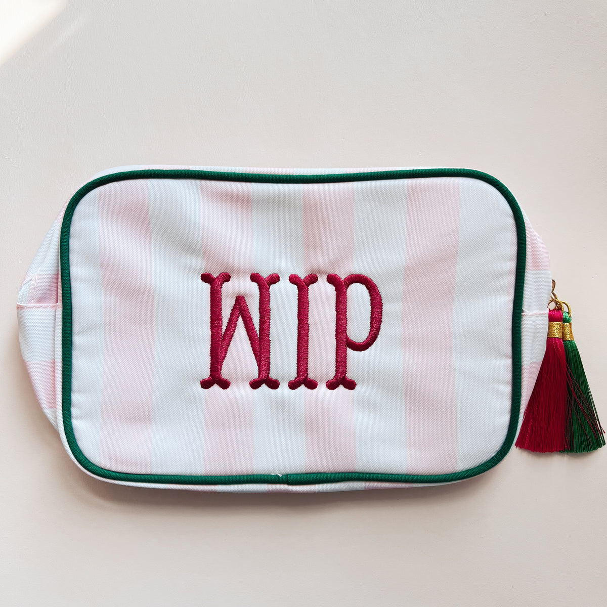 WIP/NDLPT Striped Accessories Pouches
