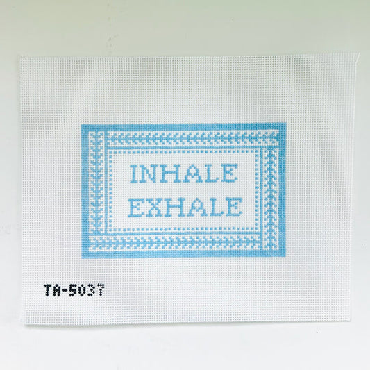 Inhale Exhale Needlepoint Canvas by KCN Designers