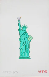 Lady Dirty Martini needlepoint canvas