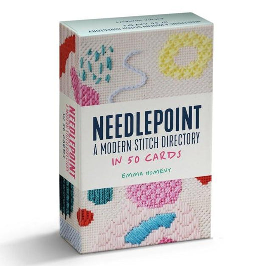 Needlepoint: A Modern Stitch Directory Card Deck by Emma Homent