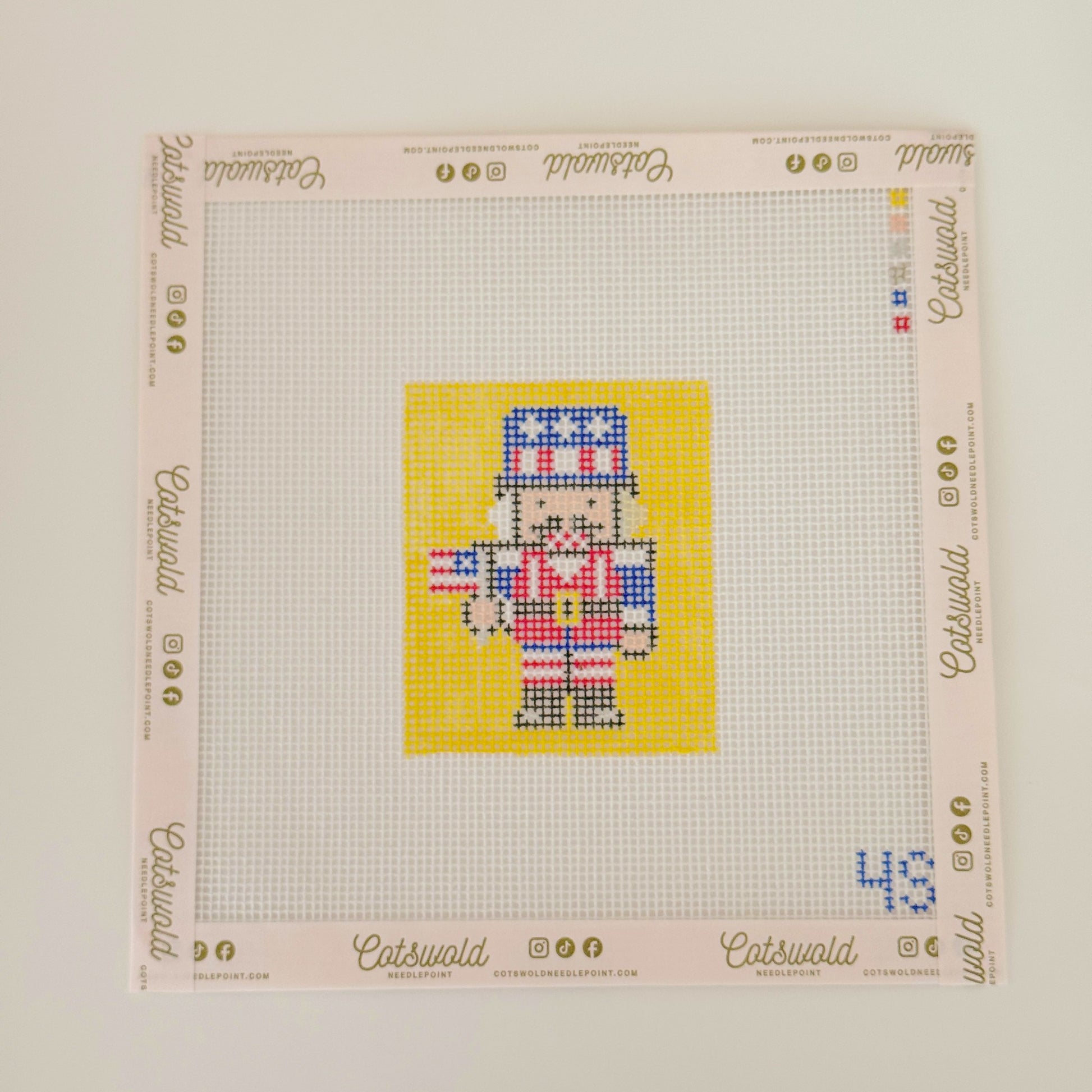 Patriotic Americana Uncle Sam Needlepoint Canvas