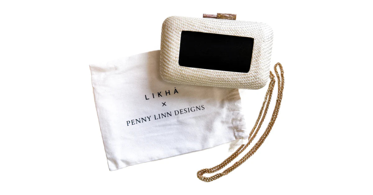 Likha x Penny Linn Fancy Clutch White Self Finishing