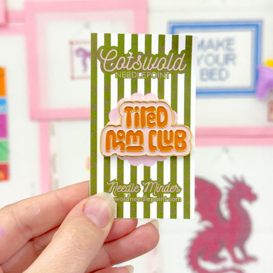 Tired Mom Club magnetic needle minder by Cotswold Needlepoint